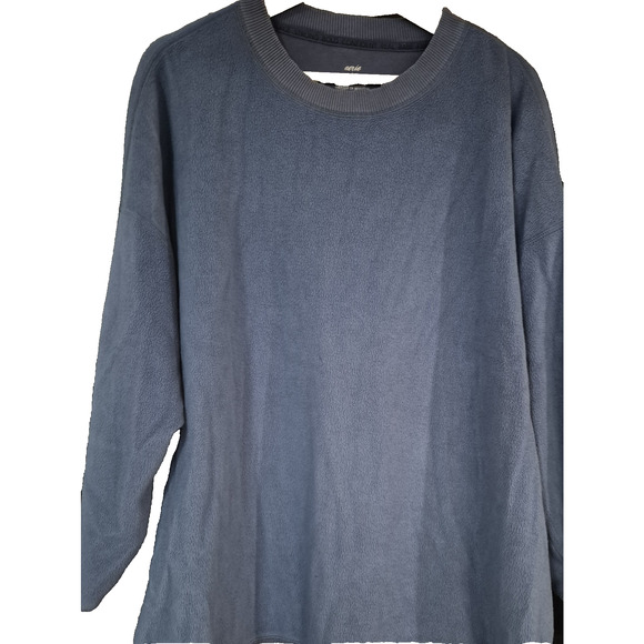 Aerie Women's Oversized Sweatshirt Texture Fleece Crew Neck Long Sleeve Size L - Picture 2 of 3
